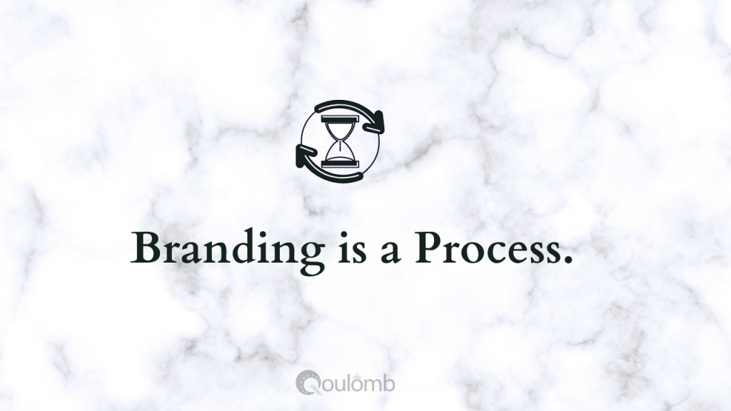 Branding is a process.