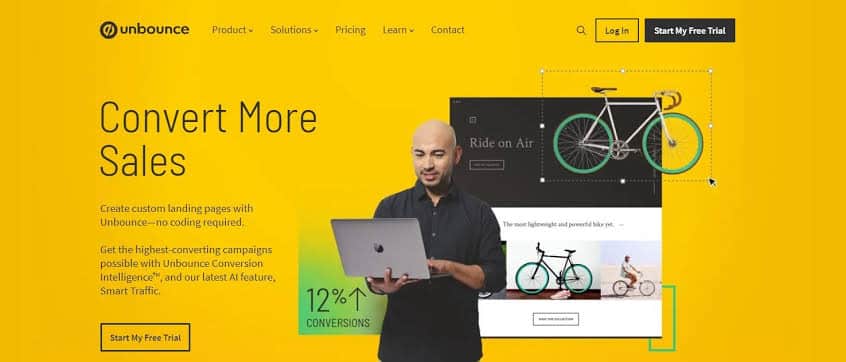 unbounce landing page image