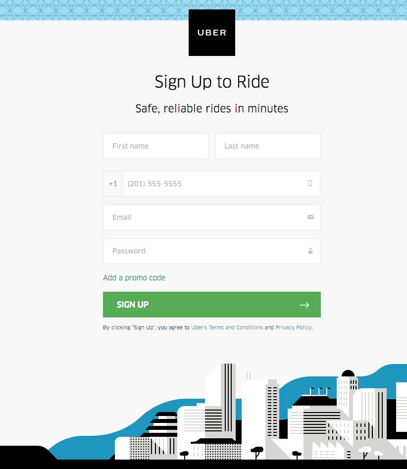uber landing page image